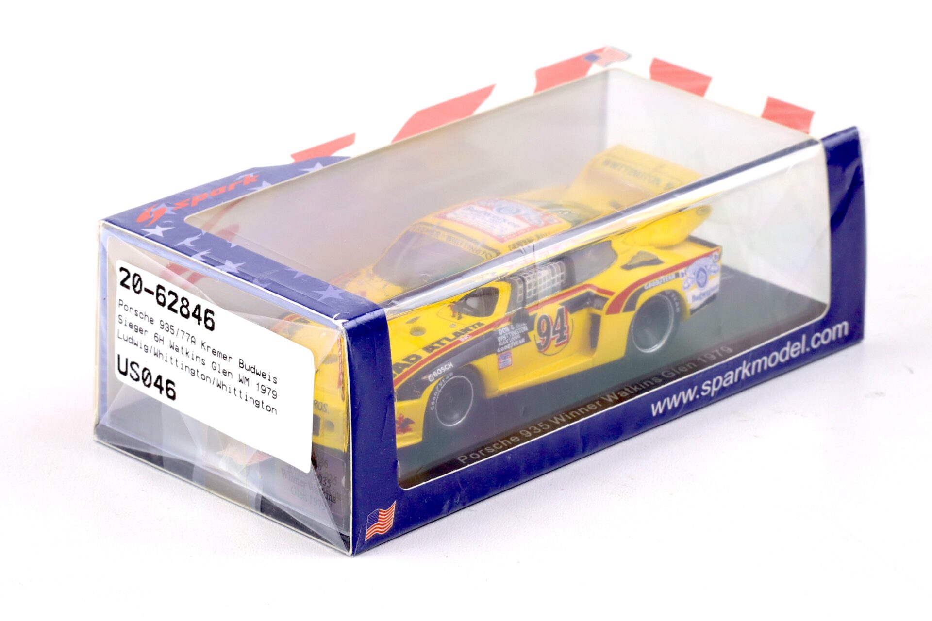 1:43 Spark Porsche 935 Winner Watkins Glen 1979 Whittington/ Ludwig #94