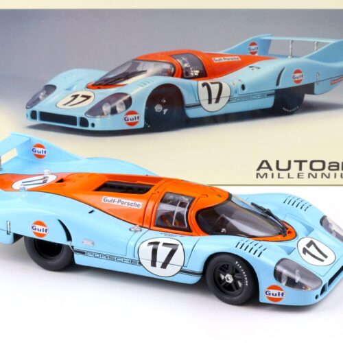 1:18 AUTOart Porsche 917 Long Tail Le Mans 1971 Siffert/ Bell #17 GULF blue/ orange
