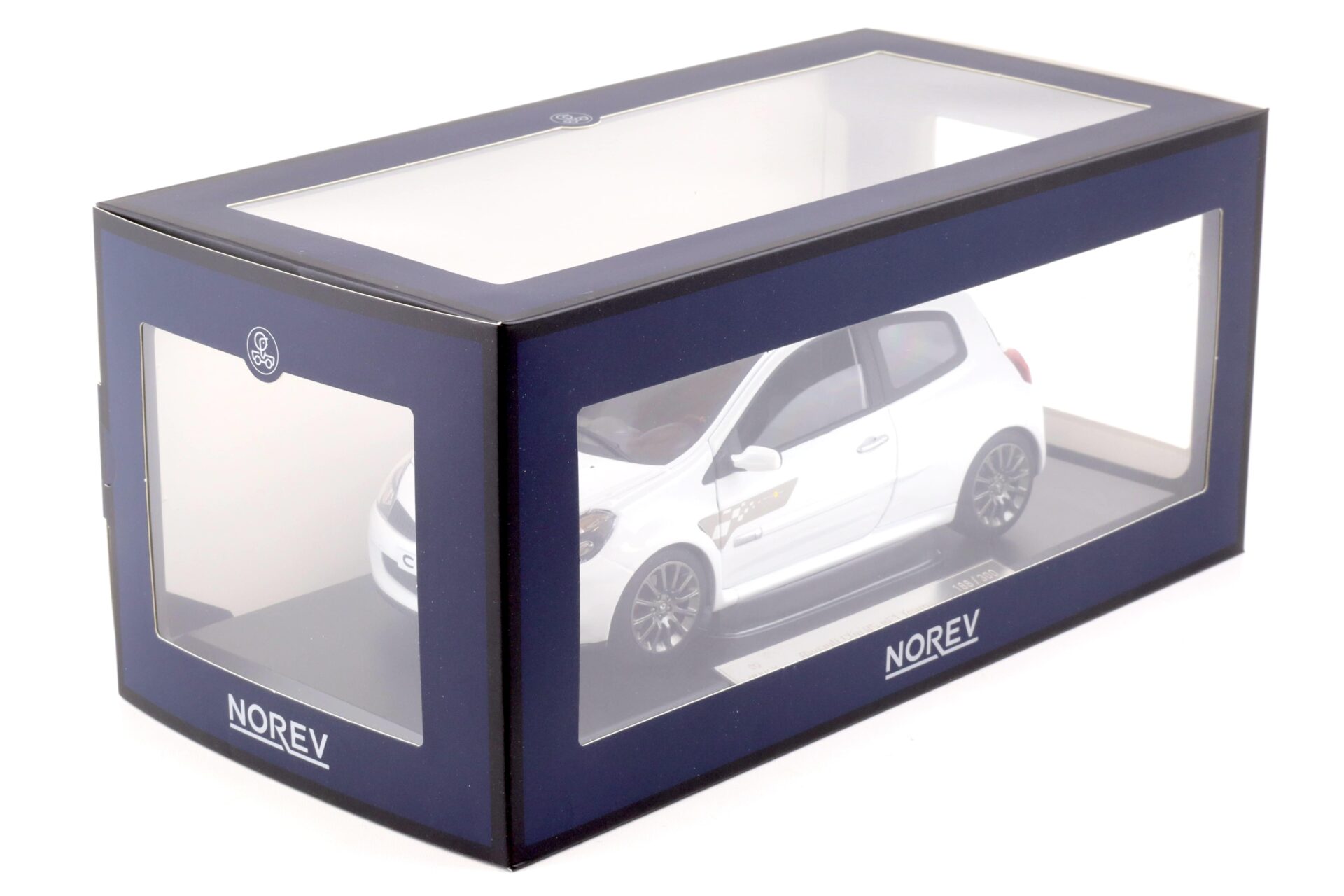 1:18 Norev Renault Clio 3 RS F1 Team 2007 Glacier white - Limited 300 pcs.