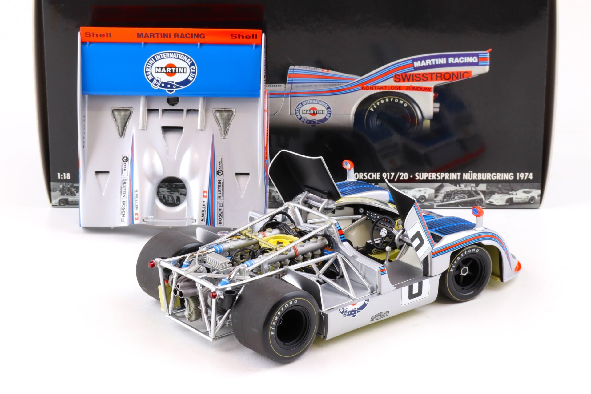 1:18 Minichamps Porsche 917/20 MARTINI Racing Müller Interserie Supersprint 1974
