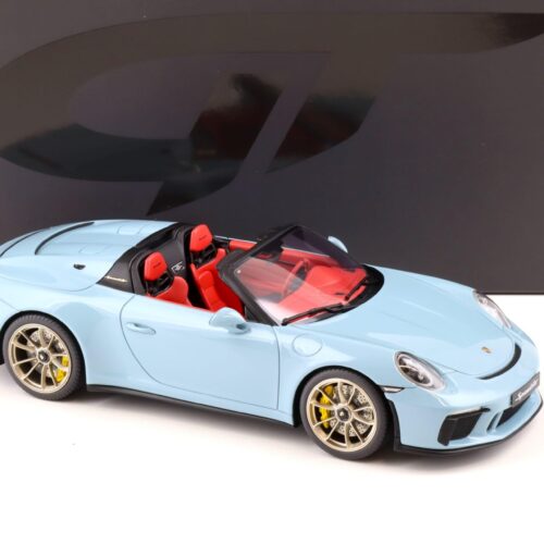 1:18 GT Spirit GT408 Porsche 911 (991.2) Speedster 2019 Meissen blue/ red interior