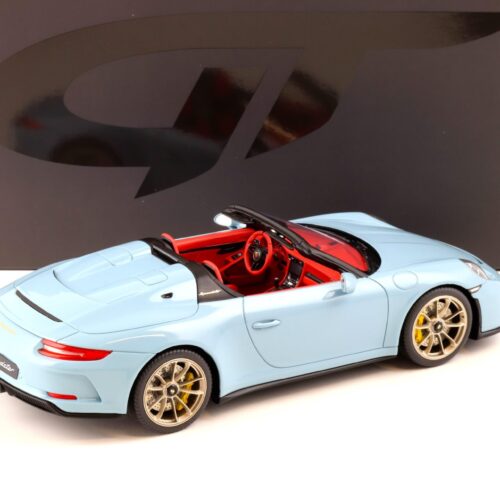 1:18 GT Spirit GT408 Porsche 911 (991.2) Speedster 2019 Meissen blue/ red interior