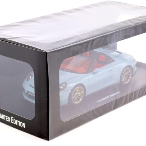 1:18 GT Spirit GT408 Porsche 911 (991.2) Speedster 2019 Meissen blue/ red interior