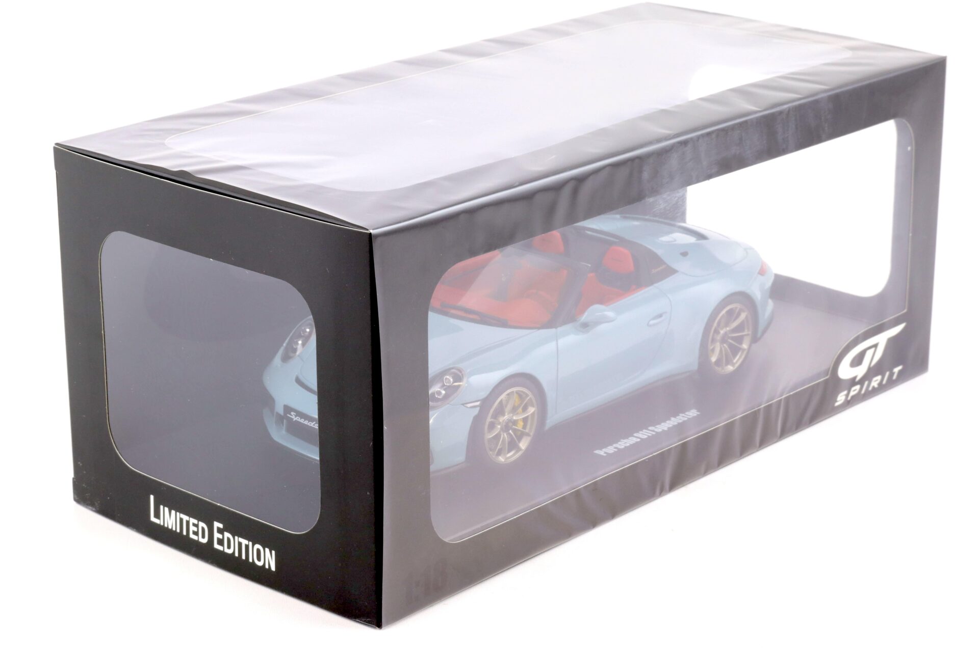 1:18 GT Spirit GT408 Porsche 911 (991.2) Speedster 2019 Meissen blue/ red interior