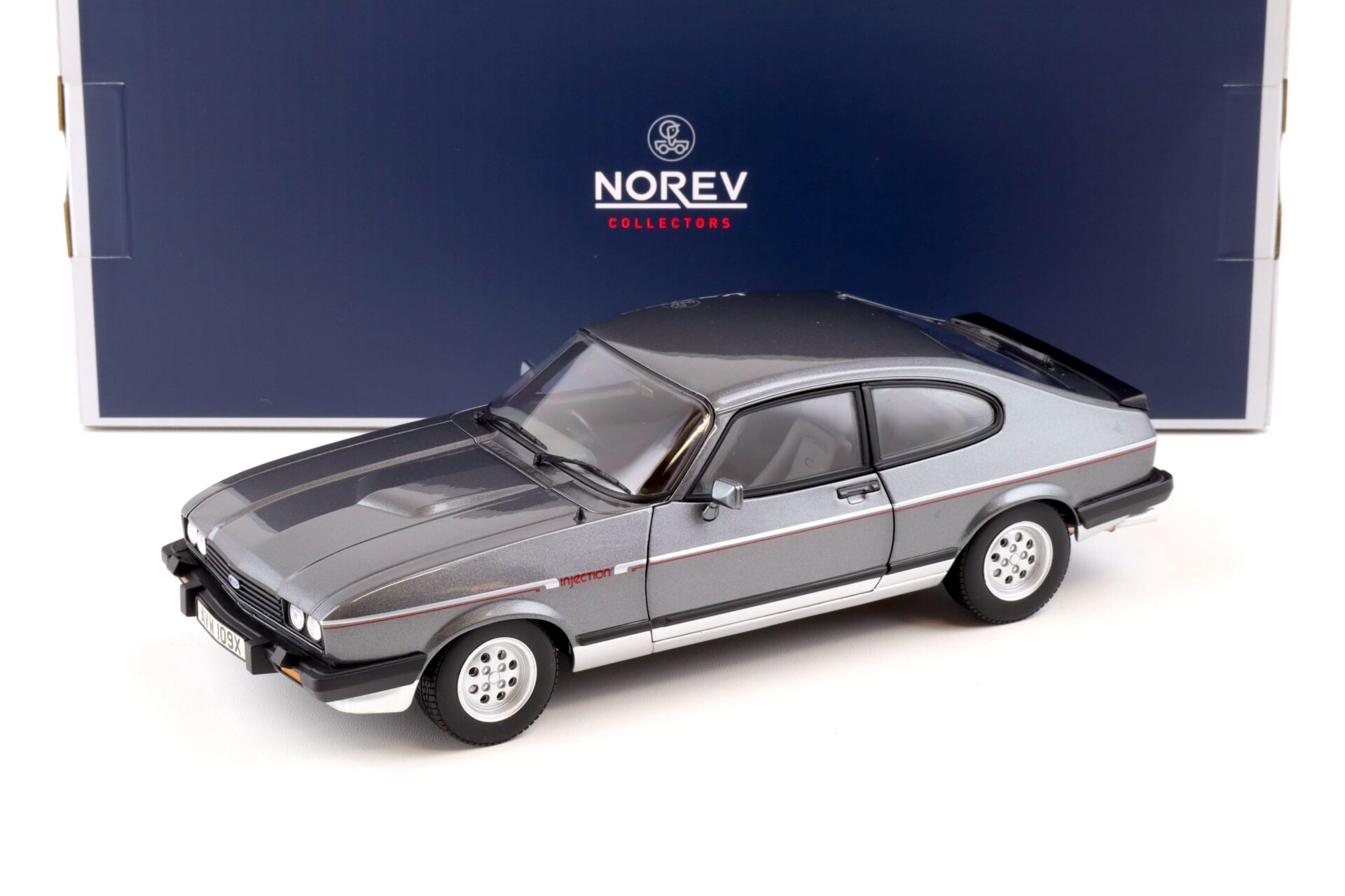 1:18 Norev Ford Capri 2.8i Injection RHD Coupe 1981 grey metallic