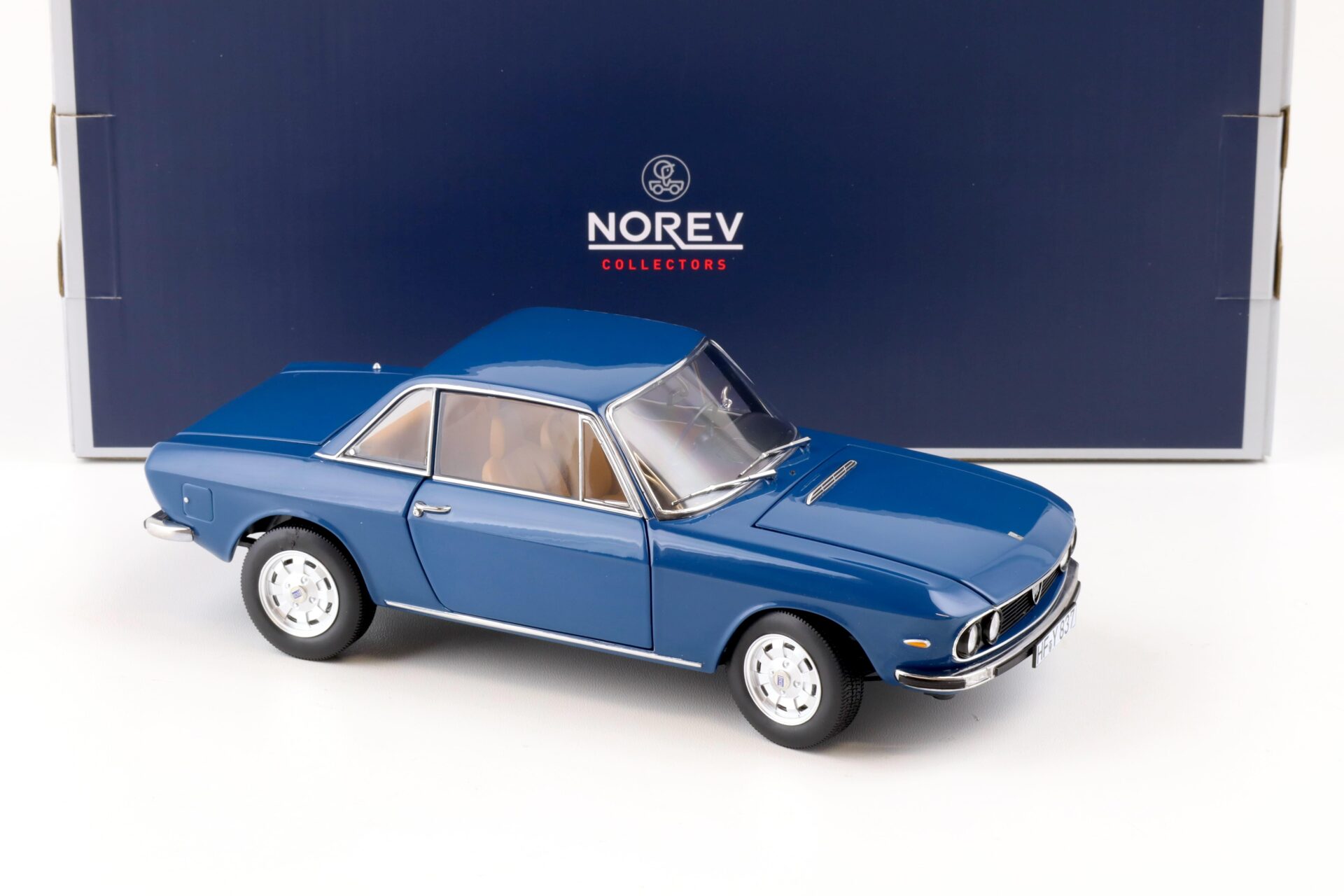 1:18 Norev Lancia Fulvia 3 blue agnano 1975 - Limited Edition 1000 pcs.