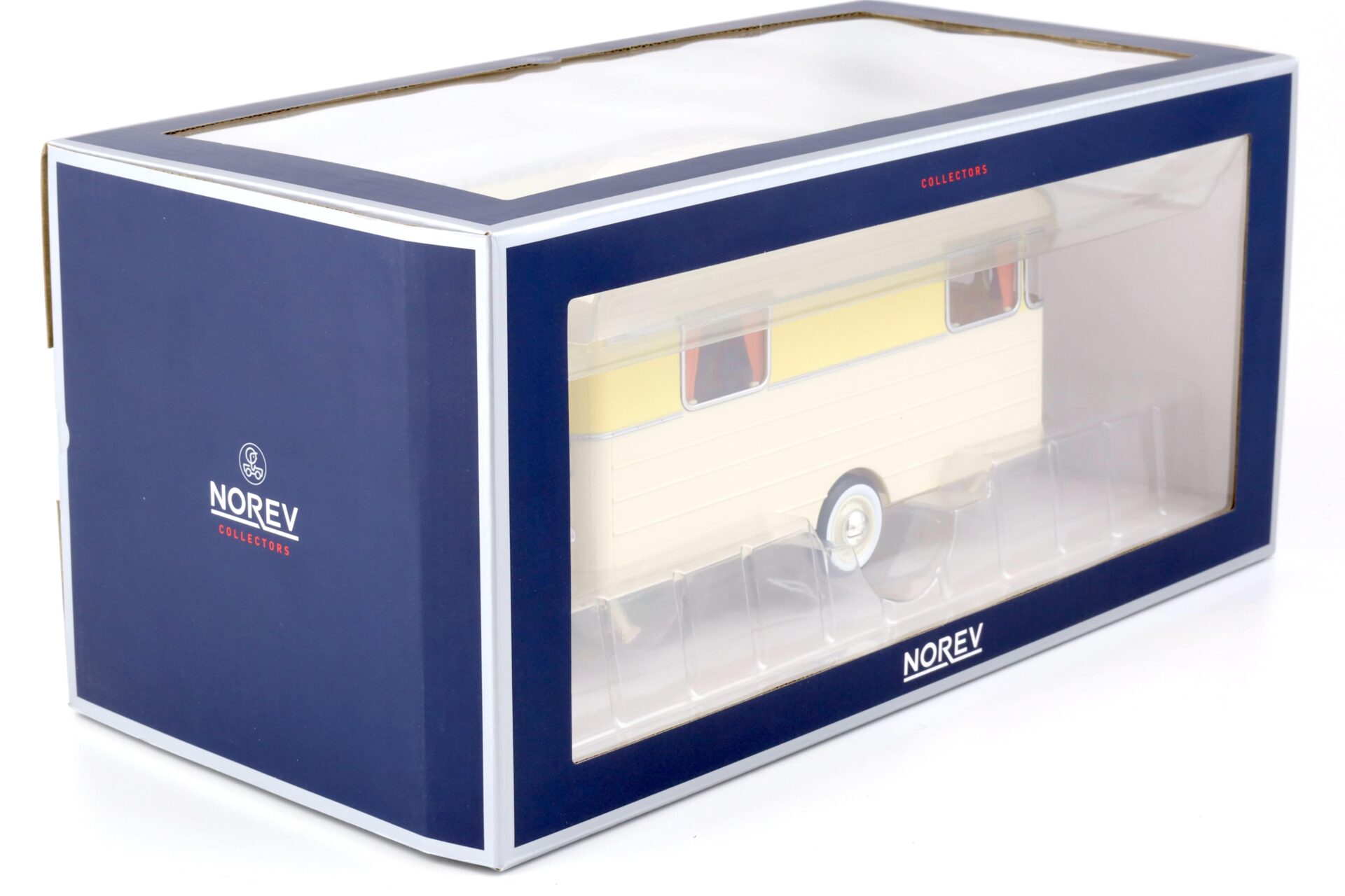 1:18 Norev Wohnwagen Caravan Digue Panoramic 14 beige/ yellow 1960