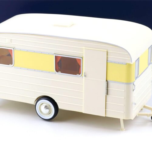 1:18 Norev Wohnwagen Caravan Digue Panoramic 14 beige/ yellow 1960