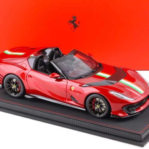1:18 BBR Ferrari 812 Competizione Aperta Rosso Magma with display - Limited 48 pcs.