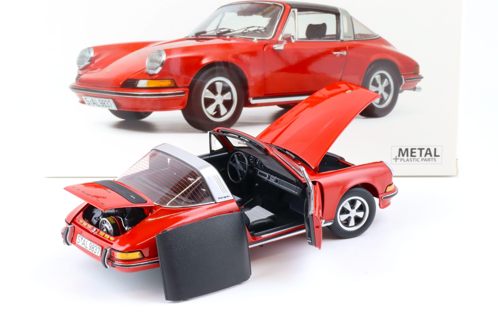 1:18 Schuco Porsche 911 S Targa 1973 red
