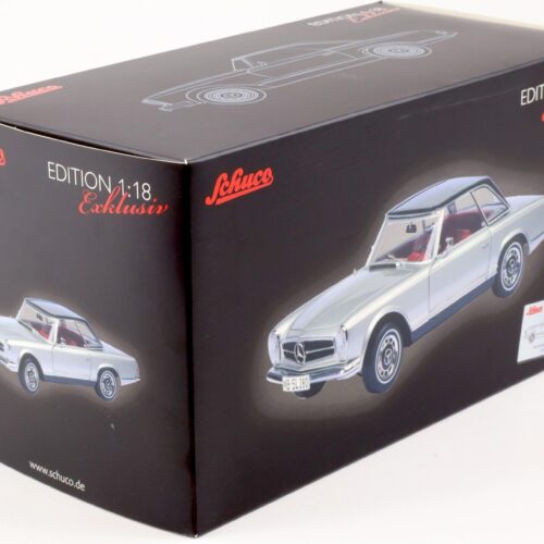 1:18 Schuco Mercedes 280 SL Pagode W113 Cabriolet silver/ black Hardtop