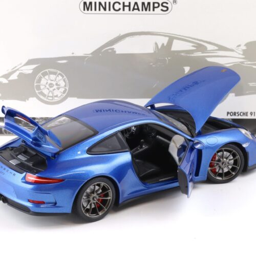 1:18 Minichamps Porsche 911 (991) GT3 Coupe 2013 blue metallic