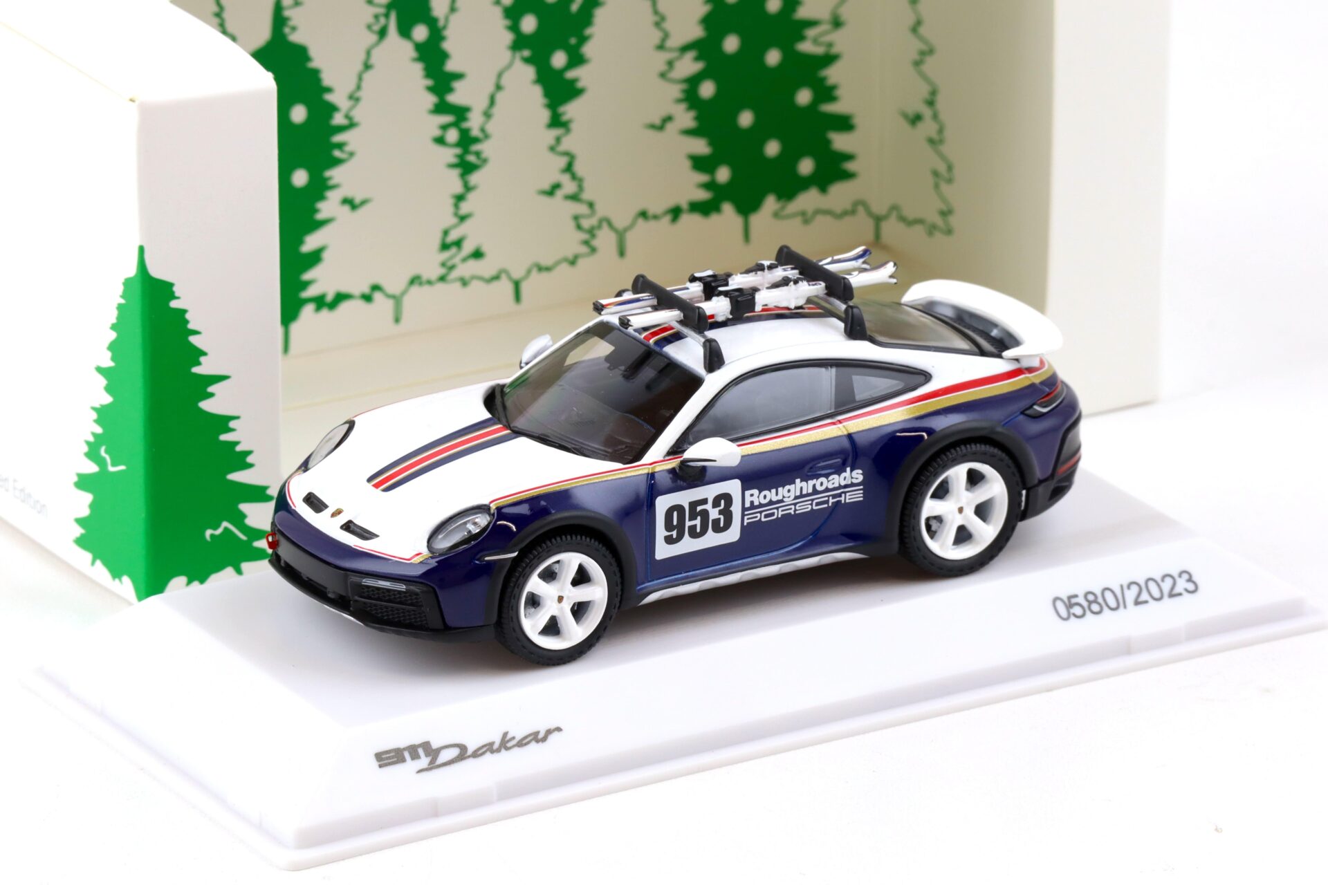 ID 84072 orig.jpg 1:43 Spark Porsche 911 (992) Dakar #953 Roughroads with Ski Limited WAP DEALER