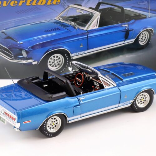 1:18 ACME 1968 Shelby GT500 Convertible blue metallic with white Top