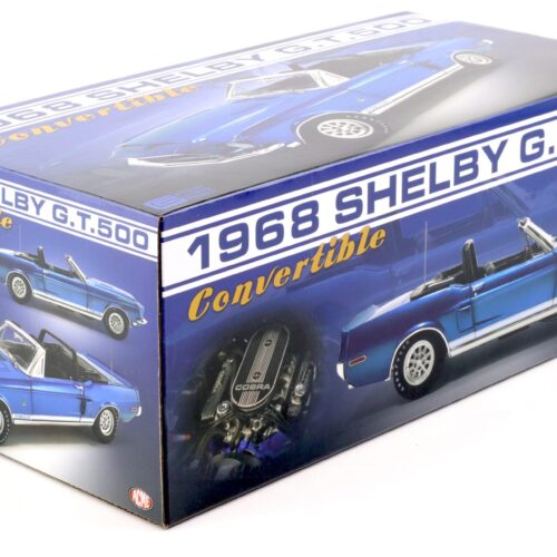 1:18 ACME 1968 Shelby GT500 Convertible blue metallic with white Top
