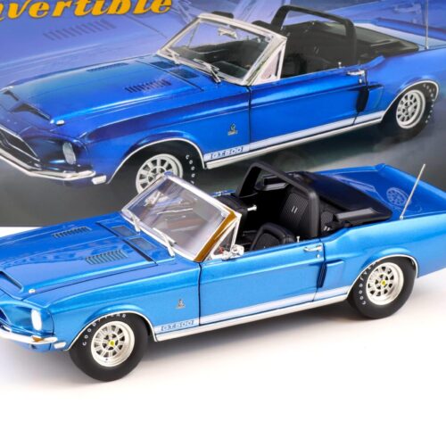 1:18 ACME 1968 Shelby GT500 Convertible blue metallic with white Top