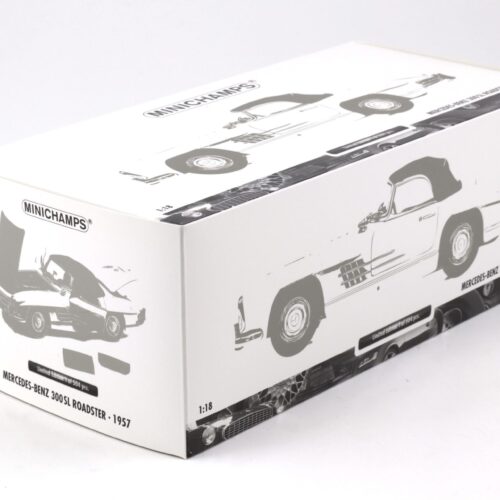 1:18 Minichamps Mercedes 300 SL Roadster (W198 II) with Softtop 1957 white - Image 5