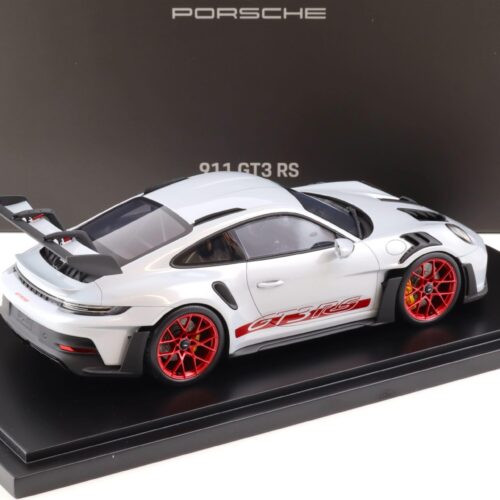 1:18 Spark Porsche 911 (992) GT3 RS ice grey metallic/ pyro red WAP DEALER