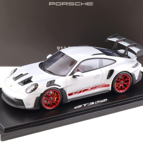 1:18 Spark Porsche 911 (992) GT3 RS ice grey metallic/ pyro red WAP DEALER