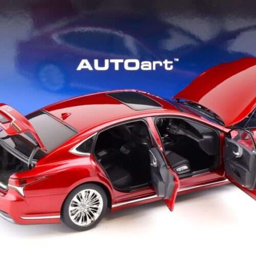 1:18 AUTOart Lexus LS500h Limousine 2018 Morello red metallic/ black interior 78869