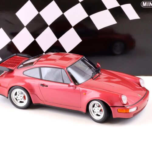 1:18 Minichamps Porsche 911 (964) Turbo 3.6 Coupe 1990 Raspberry red metallic