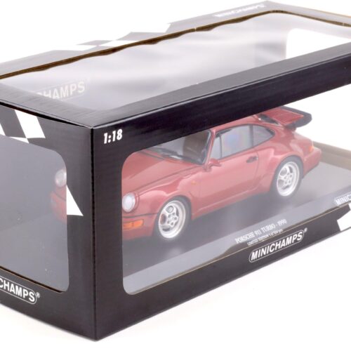 1:18 Minichamps Porsche 911 (964) Turbo 3.6 Coupe 1990 Raspberry red metallic