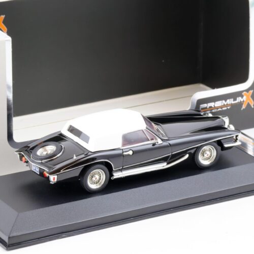 1:43 PremiumX Stutz Blackhawk Convertible with Hardtop 1971 black
