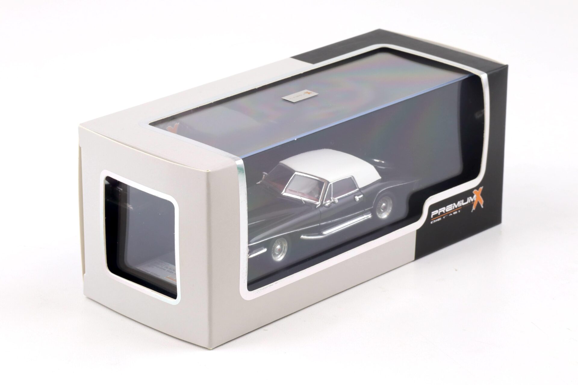 1:43 PremiumX Stutz Blackhawk Convertible with Hardtop 1971 black