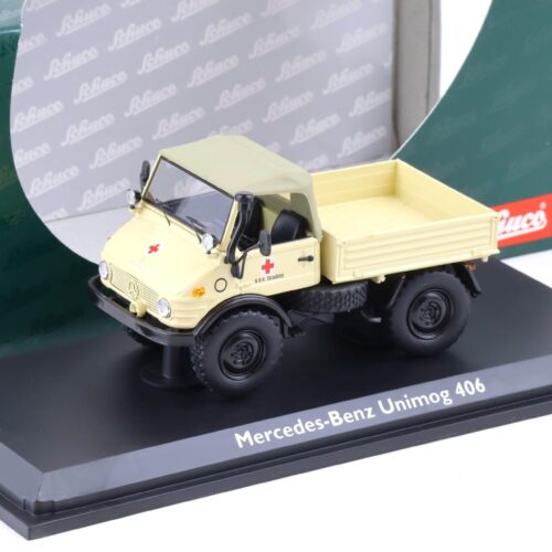 1:43 Schuco Mercedes Unimog 406 BRK Straubing beige