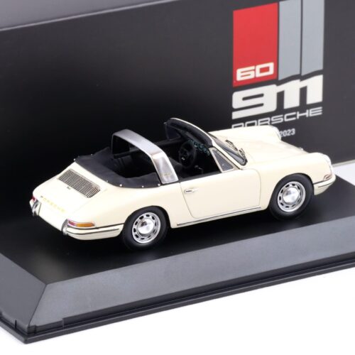 1:43 Spark Porsche 911 Targa F-Modell light ivory 60 Years 911 DEALER VERSION