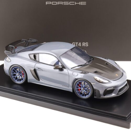 1:18 Spark Porsche 718 Cayman GT4 RS (982) arctic gray Limited WAP DEALER - Image 2