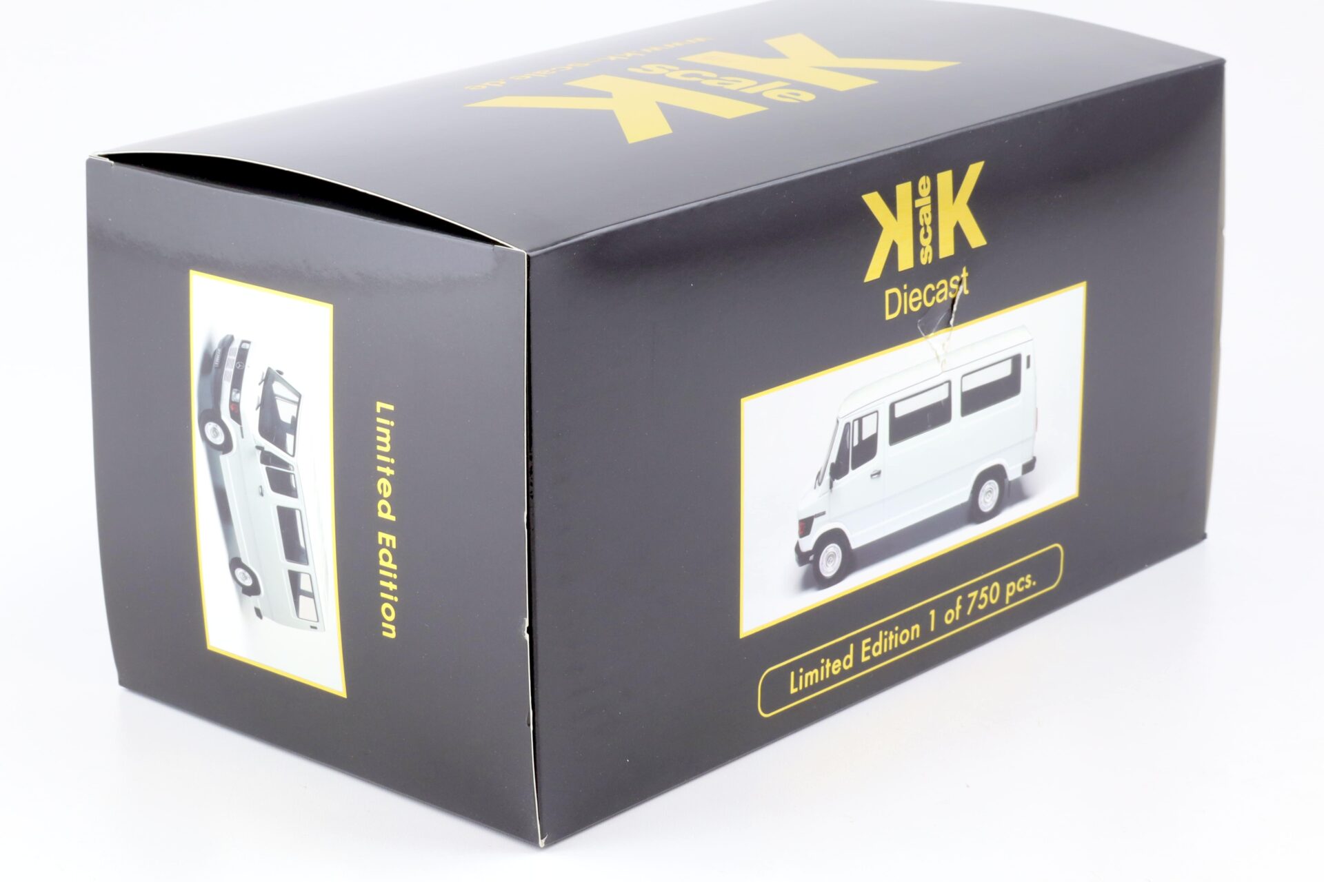 1:18 KK-Scale Mercedes 208D Bus Van Kastenwagen white