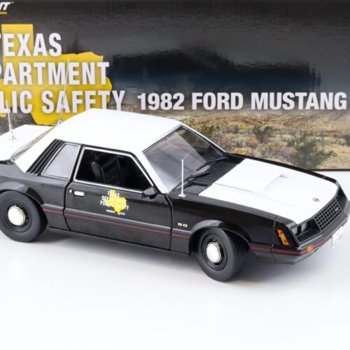 1:18 Greenlight 1982 Ford Mustang 5.0 Coupe SSP Texas Department Public Safety