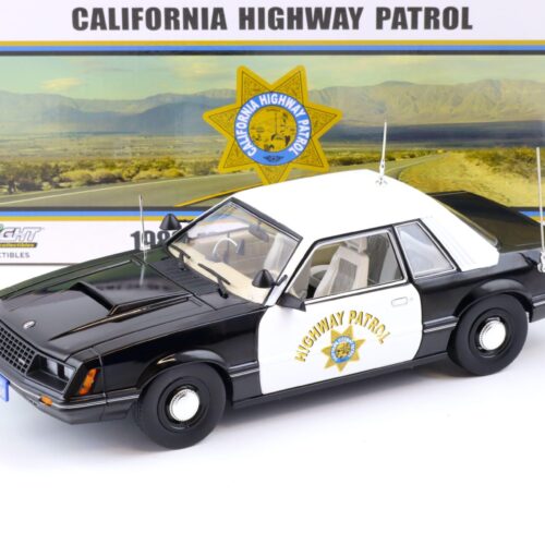 1:18 Greenlight 1982 Ford Mustang Coupe SSP California Highway Patrol