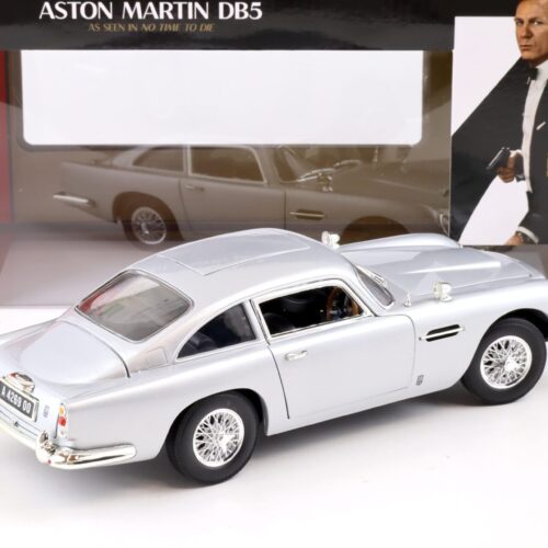 1:18 Auto World 1965 Aston Martin DB5 Coupe James Bond No Time To Die silver