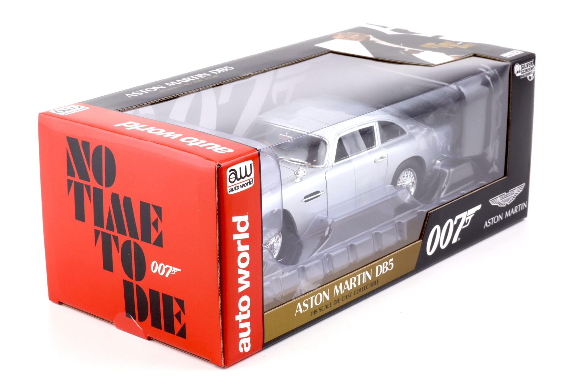 1:18 Auto World 1965 Aston Martin DB5 Coupe James Bond No Time To Die silver
