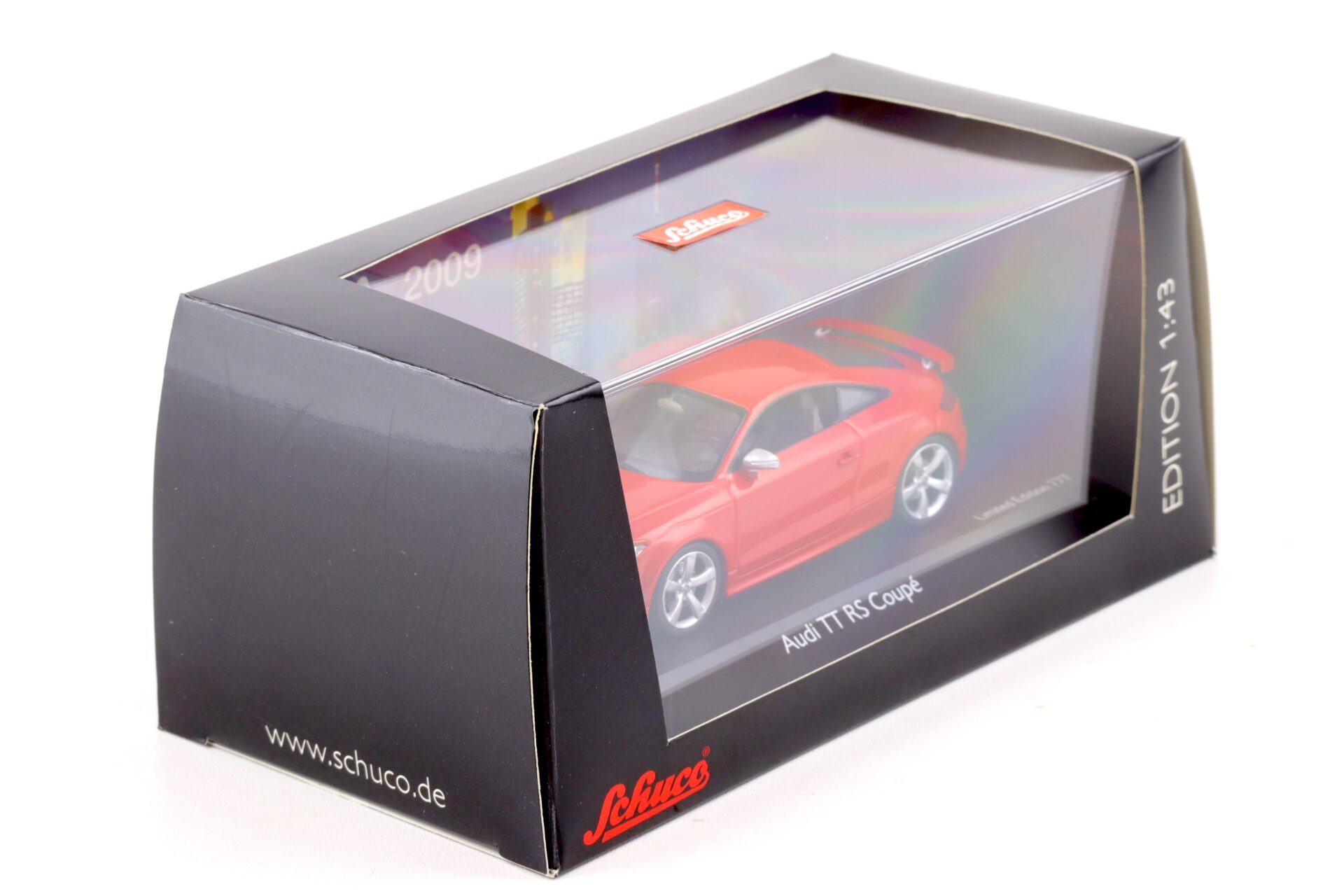 1:43 Schuco Audi TT RS Coupe IAA 2009 Misano red