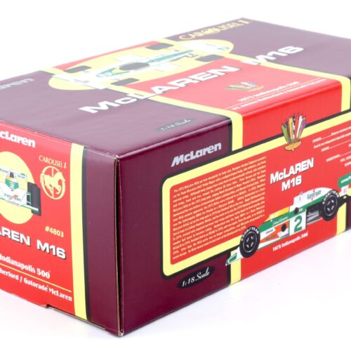 1:18 Carousel1 McLaren M16 Indianapolis 500 #2 Rutherford/ Mclaren 1975
