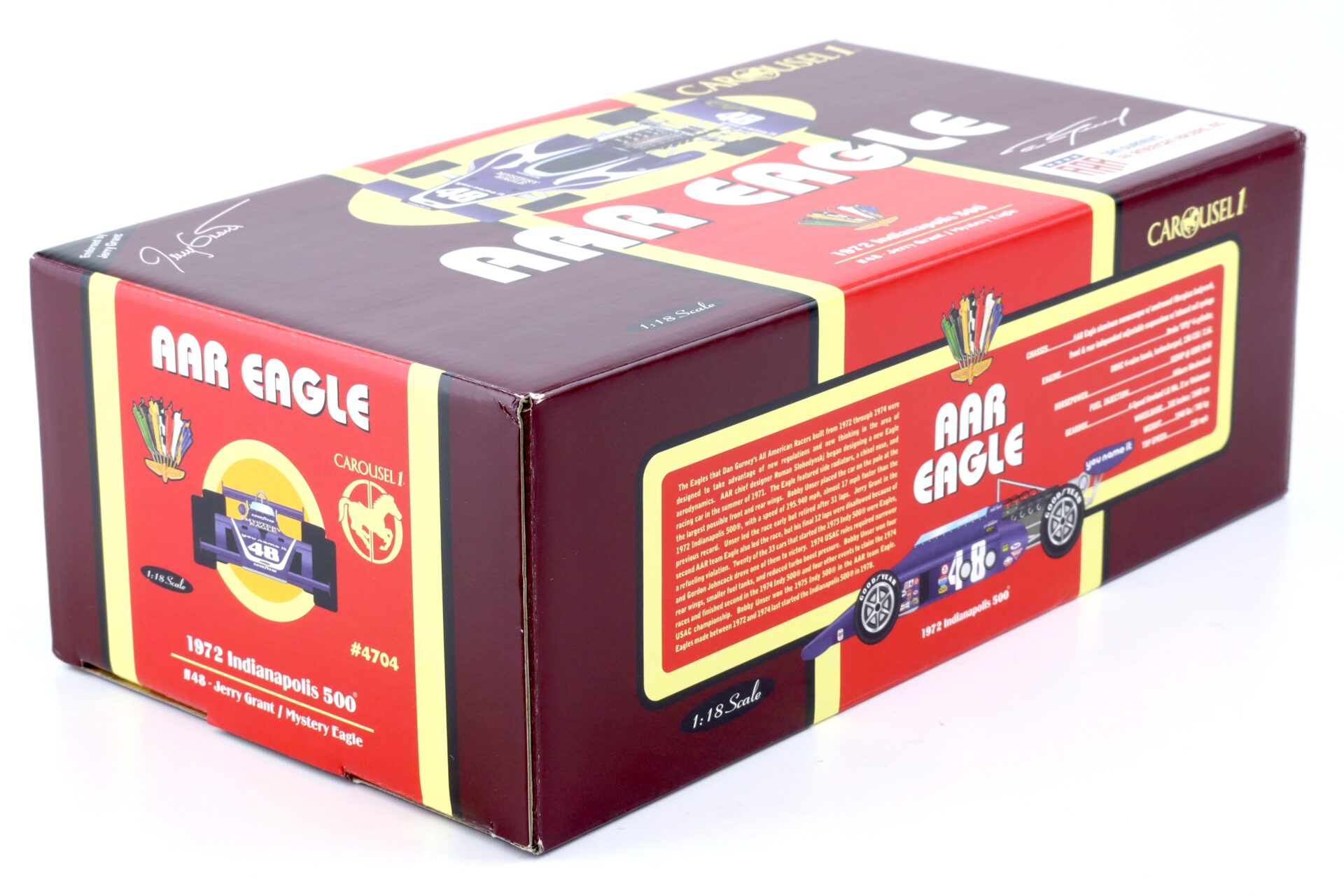 1:18 Carousel1 AAR Eagle Indianapolis 500 #48 Grant/ Eagle 1972
