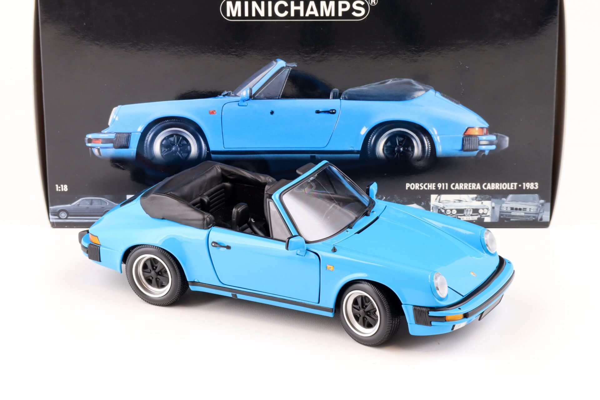 1:18 Minichamps Porsche 911 Carrera Cabriolet 1983 blue