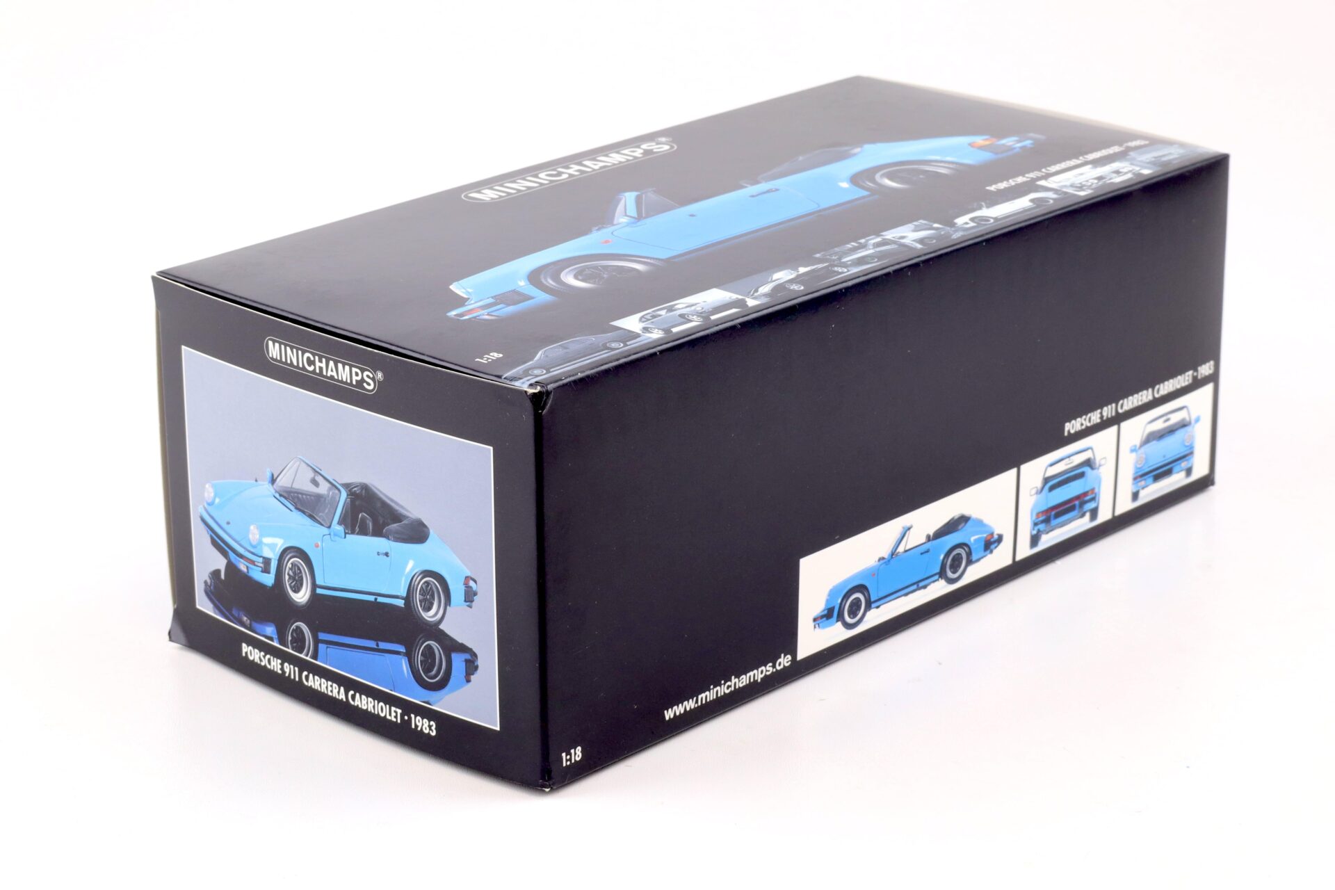 1:18 Minichamps Porsche 911 Carrera Cabriolet 1983 blue