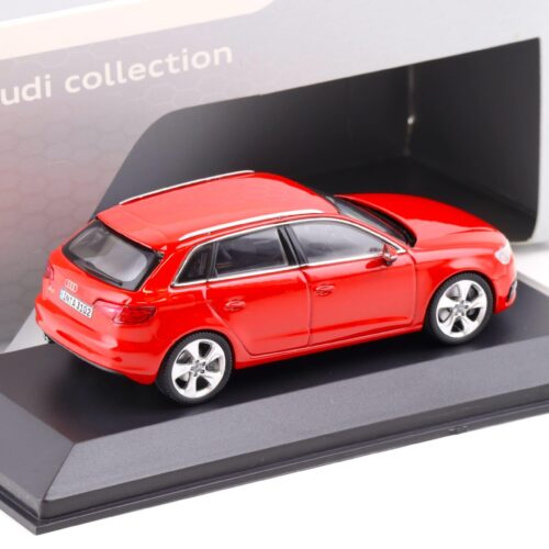 1:43 Schuco Audi A3 Sportback Misano red 2012 DEALER VERSION