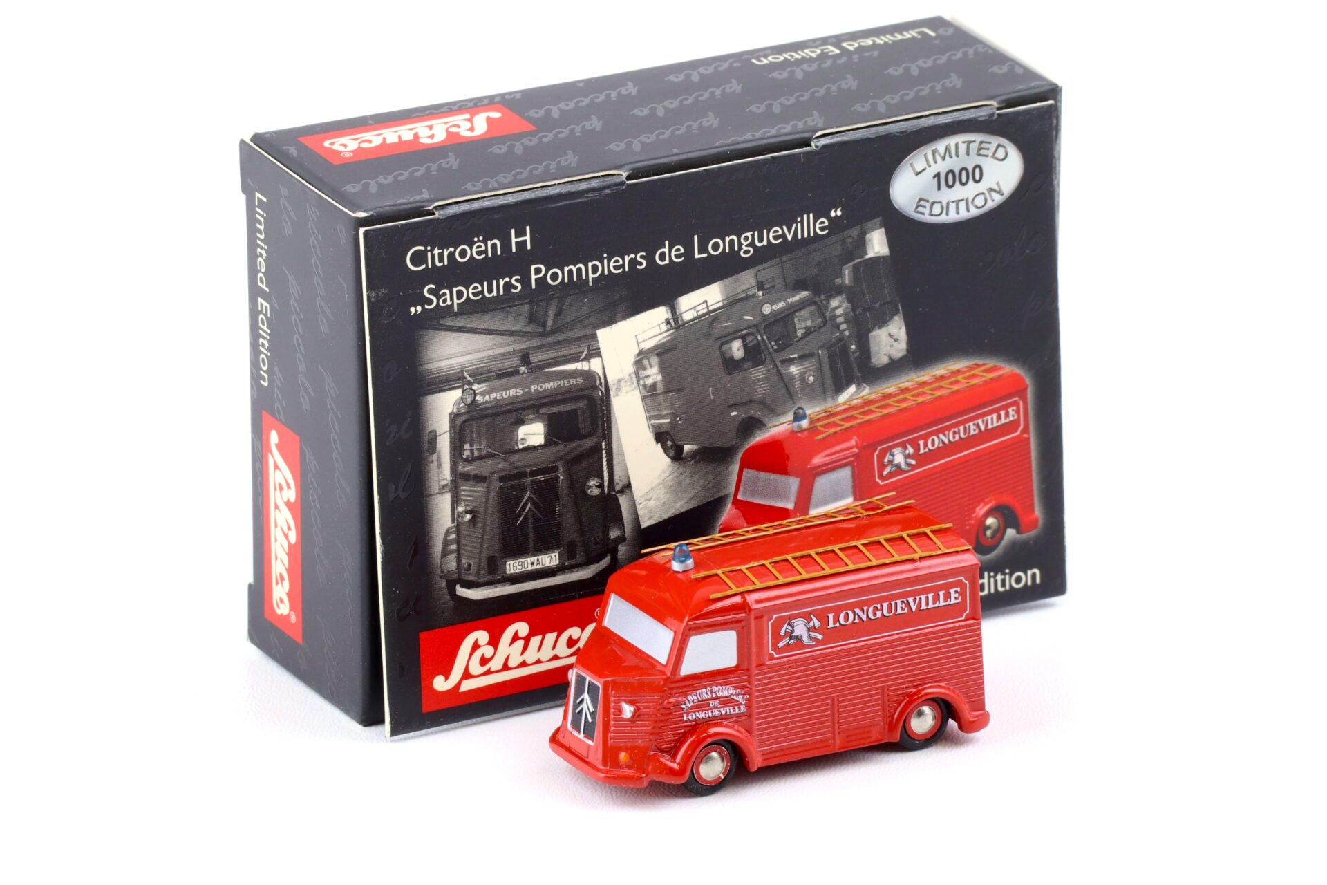 ID 85109 orig.jpg Schuco Piccolo Citroen H Sapeurs Pompiers de Longueville red