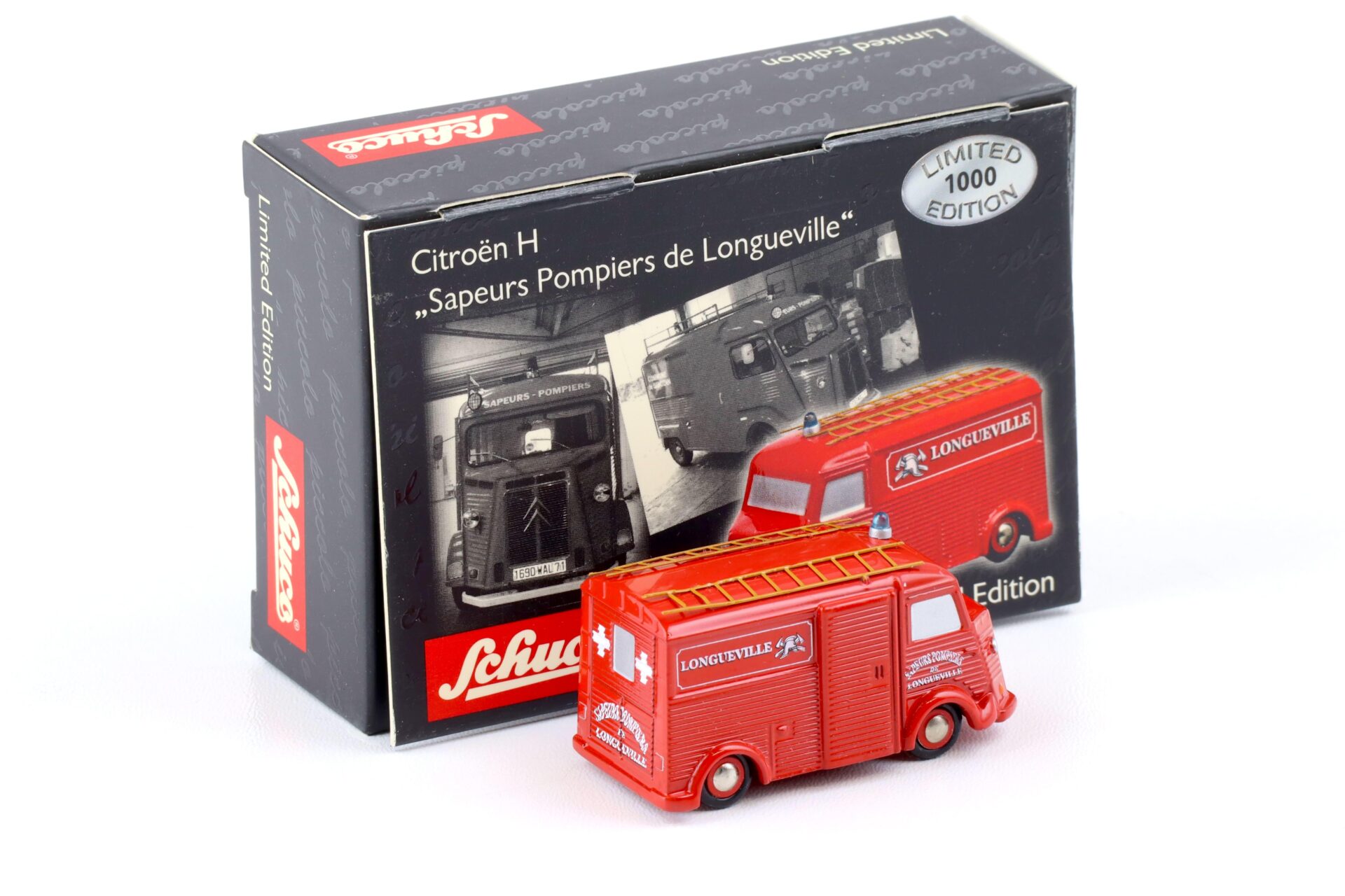 Schuco Piccolo Citroen H Sapeurs Pompiers de Longueville red