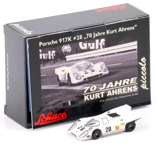 Schuco Piccolo Porsche 917K #28 white 70 Jahre Kurt Ahrens