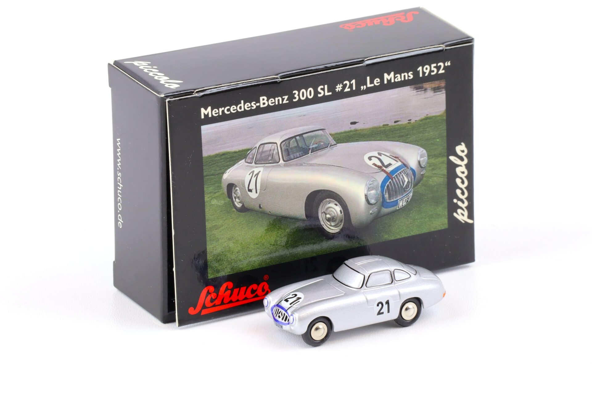 Schuco Piccolo Mercedes 300 SL silver #21 Le Mans 1952
