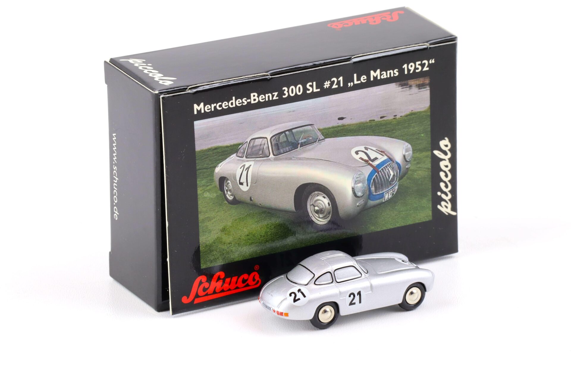 Schuco Piccolo Mercedes 300 SL silver #21 Le Mans 1952