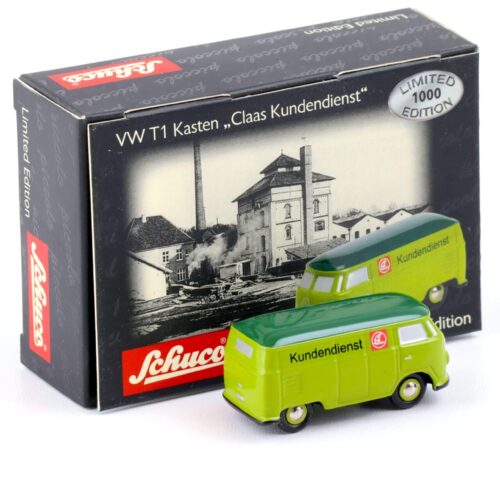 Schuco Piccolo VW T1 Kasten Bus Claas Kundendienst green