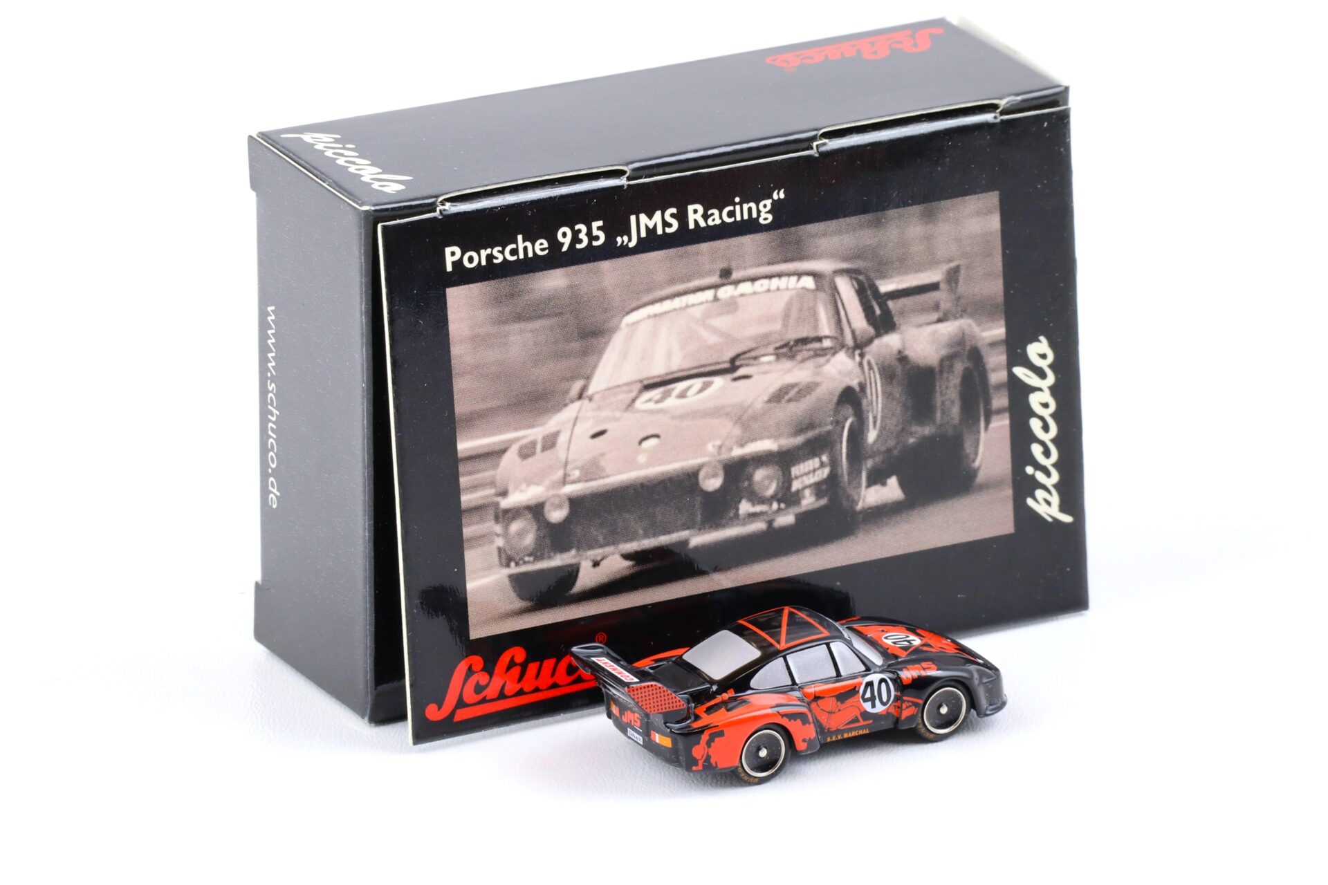 Schuco Piccolo Porsche 935 JMS Racing #40 black/ red
