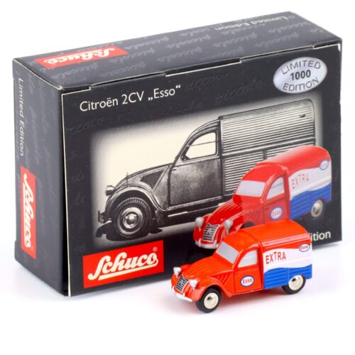 Schuco Piccolo Citroen 2CV Kasten ESSO Extra red/ white/ blue